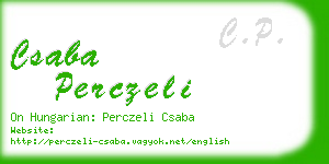 csaba perczeli business card